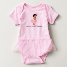 Blivande Prima Ballerina Rosa Tutu Baby Onsie Tee Shirt