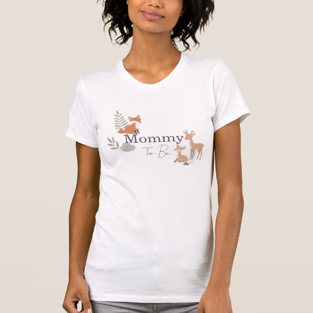 Blivande skogsdjursmamma t shirt (Framsida)