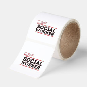 Blivande socionom fyrkantigt klistermärke