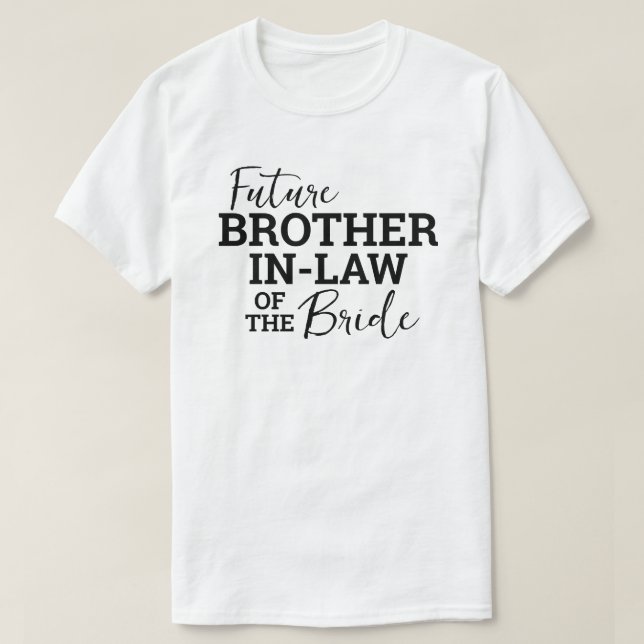 Blivande svåger till bruden WV Bröllop T Shirt (Design framsida)