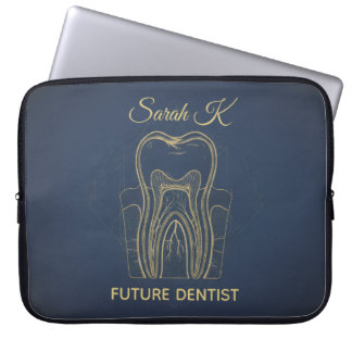 Blivande Tandläkare | Vintage Anatomisk Tand Odont Laptop Fodral