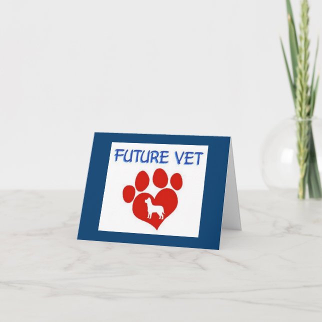 Blivande veterinär - hund inbjudan (Framsida)