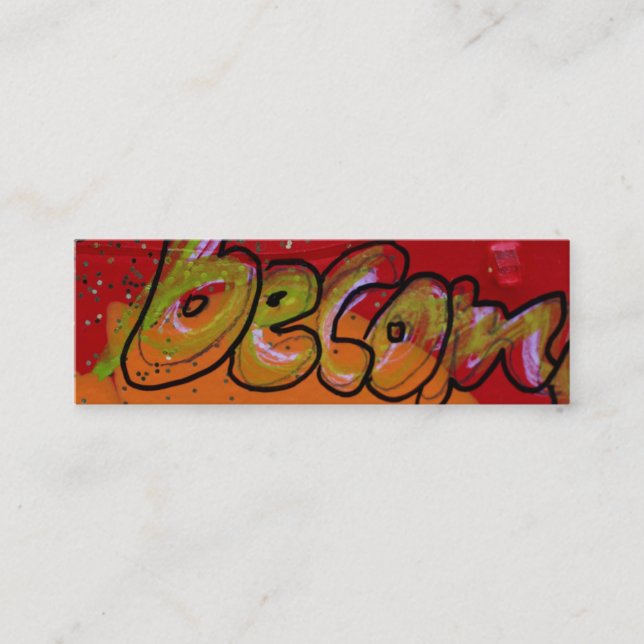 "Blivet ", Mini Visitkort (Framsida)