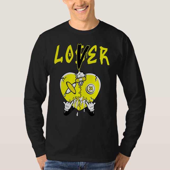 Blixt 4s Tee to Match Loser Heart 5 Racer Blu (Framsida)