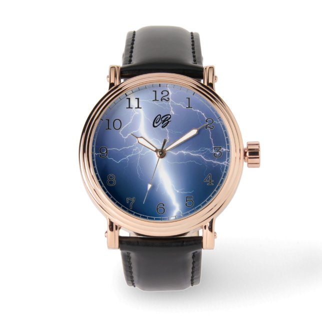 "Blixt"  Armbandsur (Framsida)