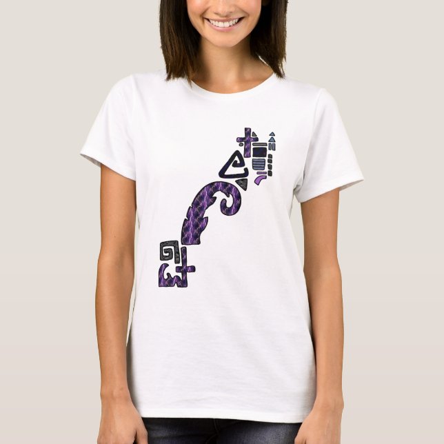 Blixt asymmetrisk geometrisk grafisk t-shirt (Framsida)