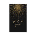 Blixt av Light Yoga Guru Black-Affärskortet