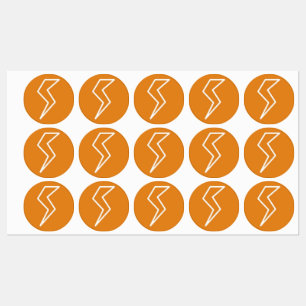 Blixt Bolt Electric Klistermärke