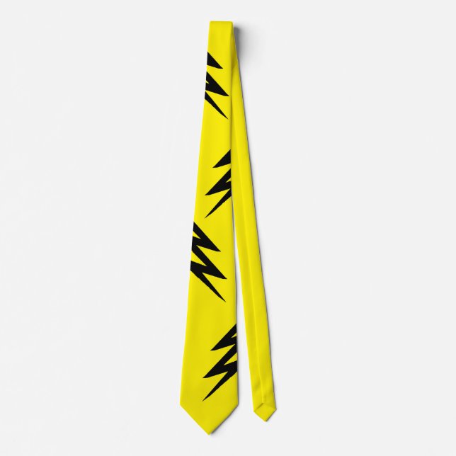 Blixt Bolt Electric  Novelty Neck Tie Slips (Framsida)