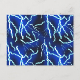 Blixt Bolt Electricity Thunderstorm Night Himmel Helg Vykort