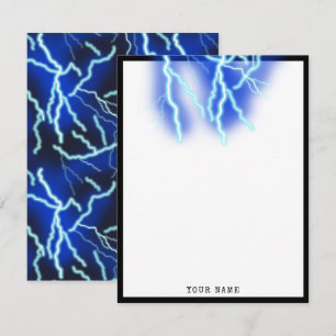 Blixt Bolt Electricity Thunderstorm Night Himmel Tack Kort