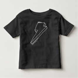 Blixt Bolt Småbarn T-Shirt Black