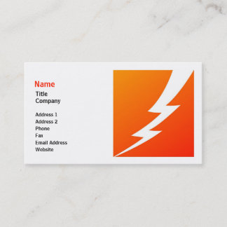 Blixt Bult Business Card-mall Visitkort