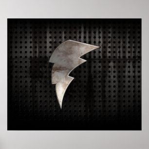 Blixt Bult; Coola Black Poster