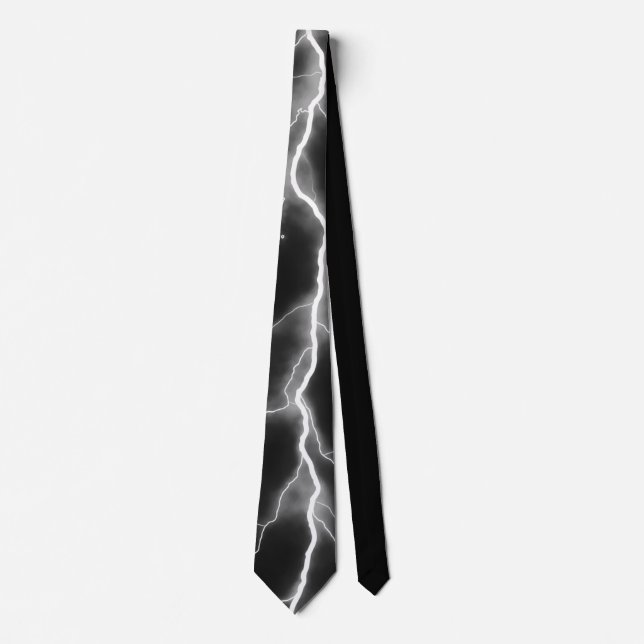 Blixt Bult - Grått Neck Tie Slips (Framsida)