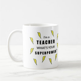 Blixt Bult Superpower Teacher Mugg