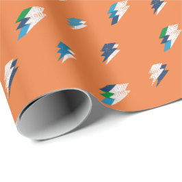 Blixt fet utskrift på Orange Presentpapper
