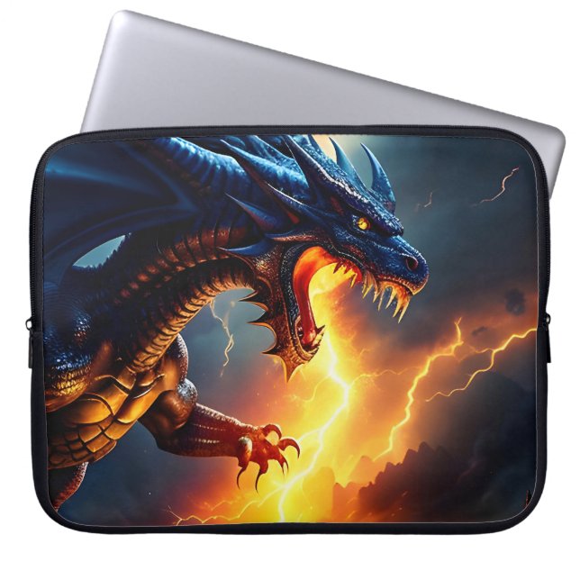 Blixt för Dragon Fire Fight Two Laptop Fodral (Framsidan)