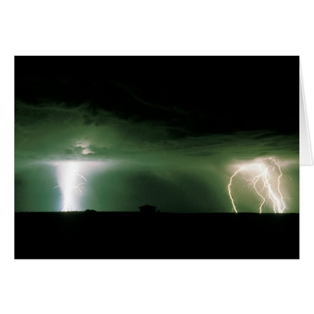 Blixt. Hälsningskort (Framsidan Horizontal)