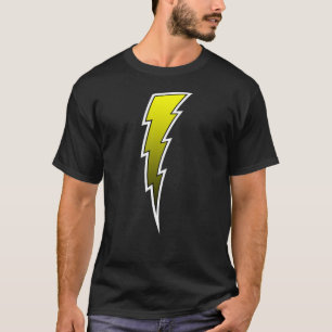 Blixt kasta i sig - gult t shirt