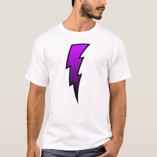 Blixt kasta i sig - lilor tee shirt