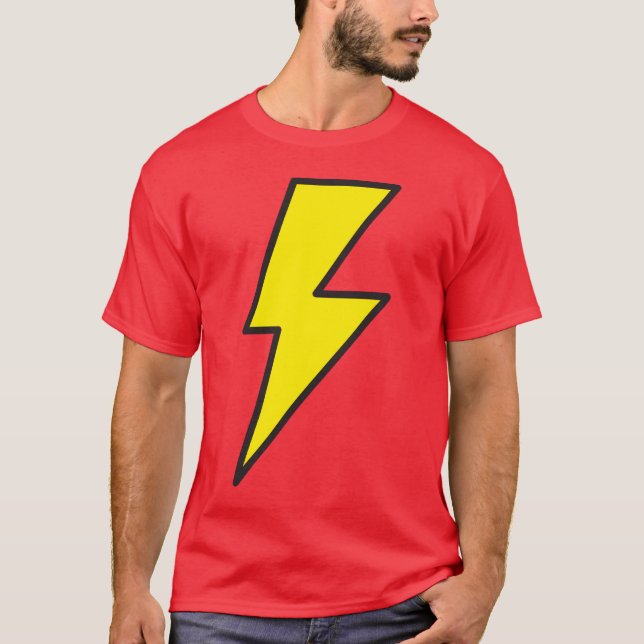 Blixt kasta i sig t-shirt (Framsida)