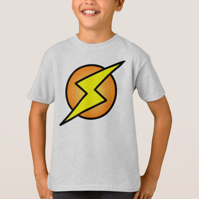 Blixt kasta i sig t-shirt (Framsida)