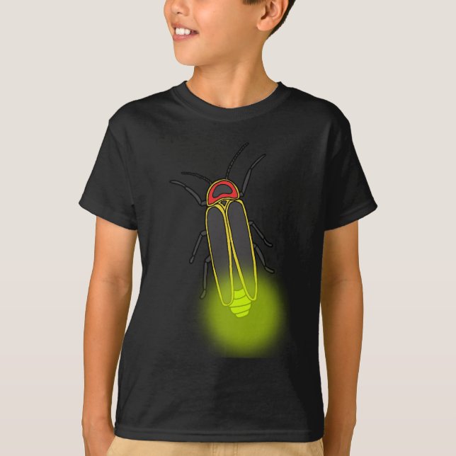 blixt kryp tänd t-shirt (Framsida)