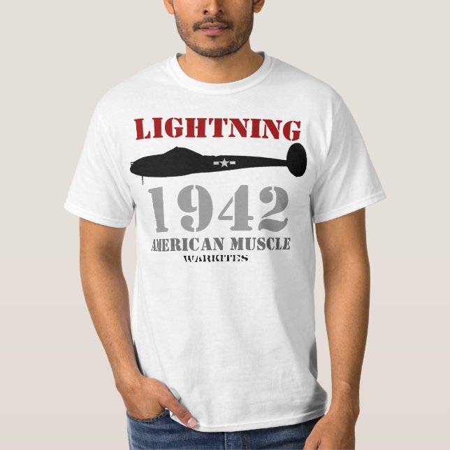 Blixt-muskel T-shirt (Framsida)
