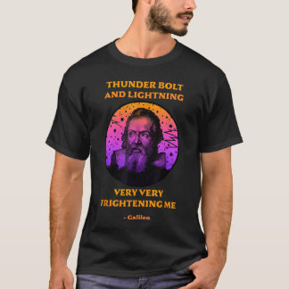 Blixt och åska Galileo vetenskaps meme pojke T Shirt
