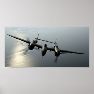 Blixt P-38 Poster