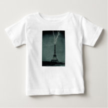 Blixt som slår Eiffel Torn