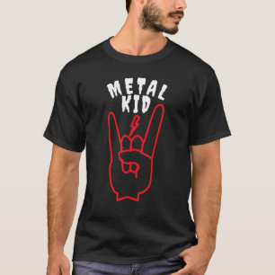 Blixt Sten Hand Metall Sign Rock musik Älskare me T Shirt