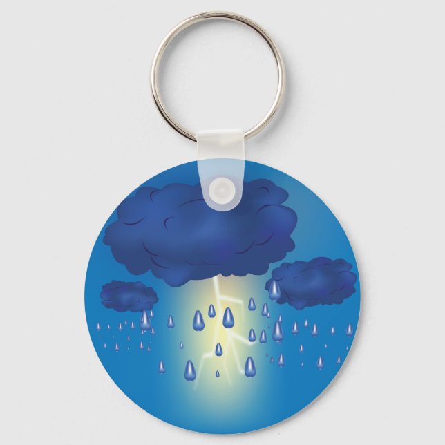 Blixt Storm Keychain Nyckelring (Framsida)