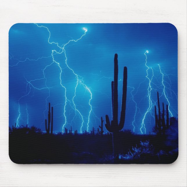 Blixt Storm Mouse Pad Musmatta (Framsidan)