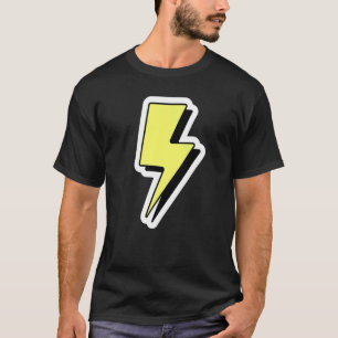 Blixt, Strejka Thunder Storm Lighting Bolt T Shirt