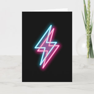 Blixt Thunder Neon Electricity Kort