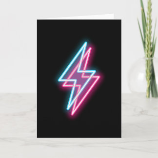 Blixt Thunder Neon Electricity Kort