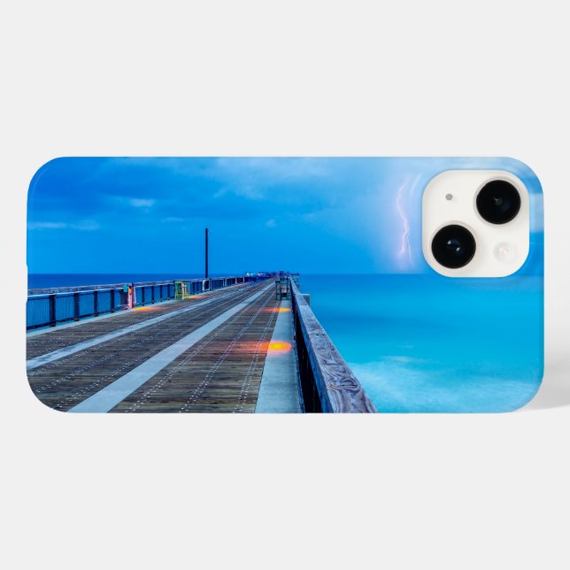Blixt vid Navarre Beach Pier (Baksida (horisontell))
