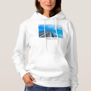 Blixt vid Navarre Beach Pier Hoodie T Shirt
