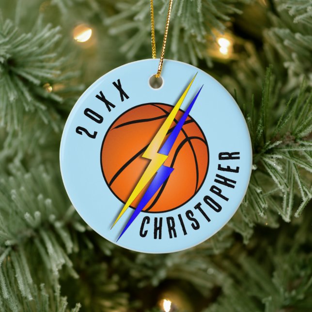 Blixtar Basketboll Jul Julgransprydnad Keramik (Träd)