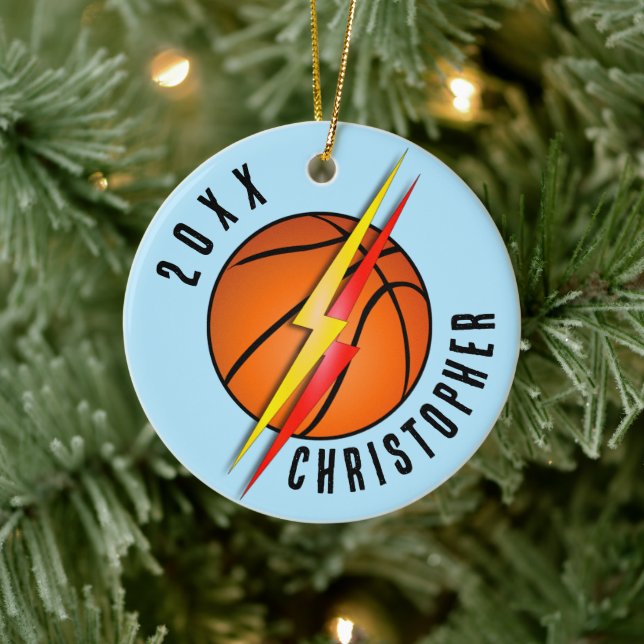 Blixtar Basketboll Jul Julgransprydnad Keramik (Träd)
