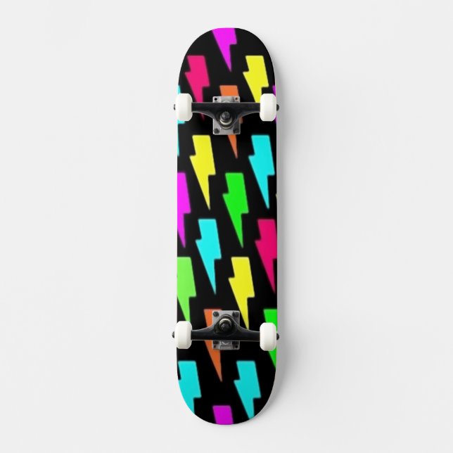 Blixtar Mini Skateboard Bräda 18,7 Cm (Framsida)