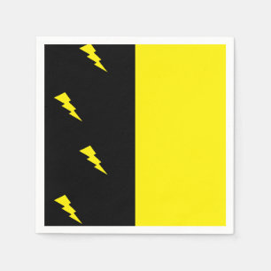 Blixtar mönster pappersservett