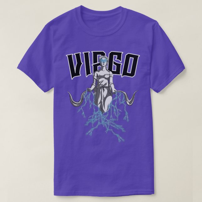 Blixtblått Våg T Shirt (Design framsida)