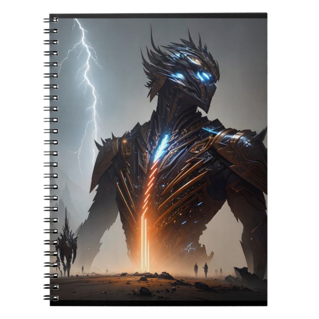 Blixten Cyborg Warrior Anteckningsbok (Framsidan)