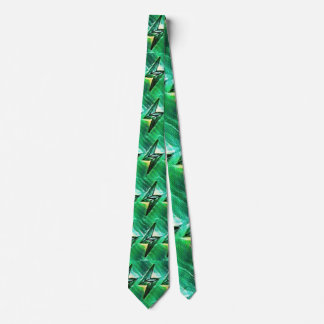 blixten mönster Neck Tie Slips