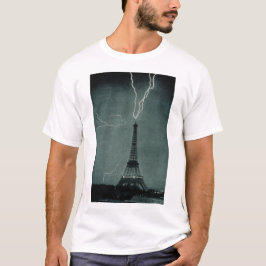 Blixten slår ned i Eiffeltornet T Shirt