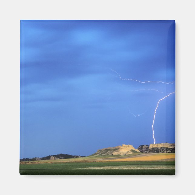 Blixten strejkor Wildcat Backe nära Magnet (Framsidan)