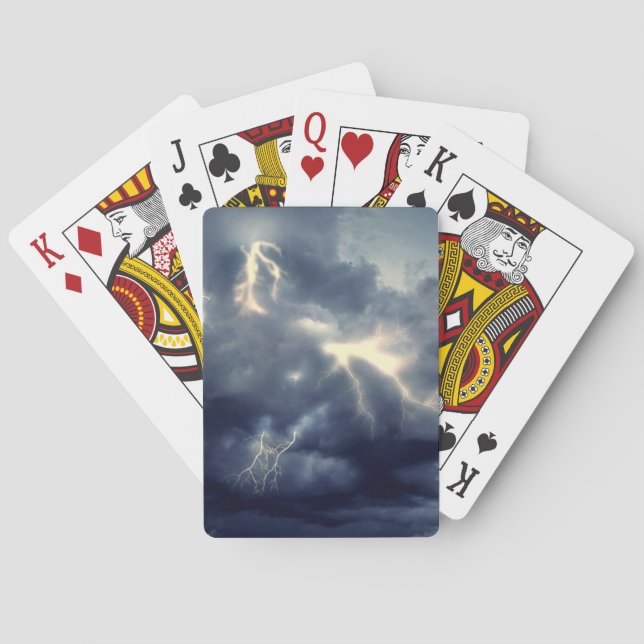 Blixten under åskväder casinokort (Baksidan)